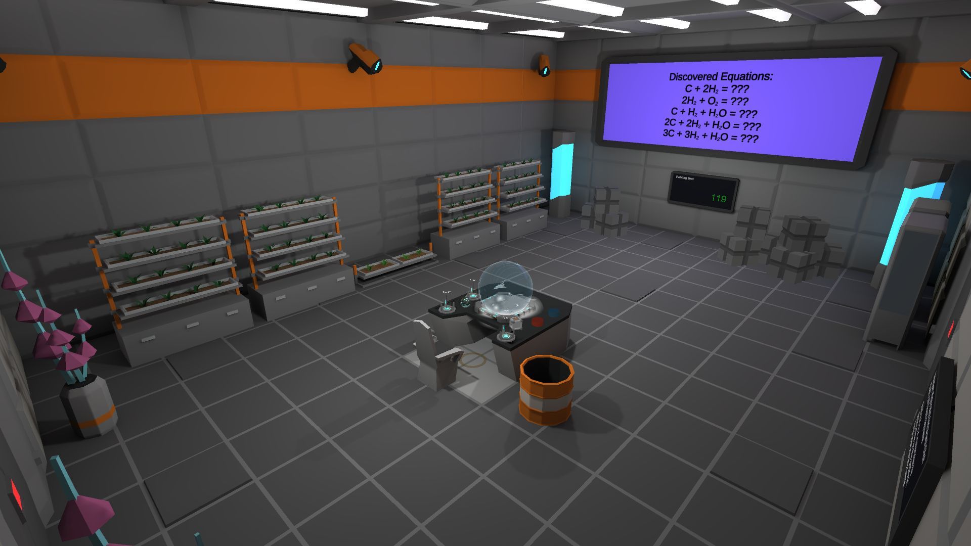 An overview of the chemical lab.